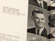 The senior photo of Gary Phillips in his 1964 high school yearbook.