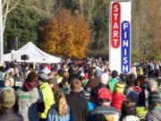 The Clark County Turkey Trot is an annual fun run that takes place Thanksgiving morning at the Salmon Creek Regional Park. All the proceeds benefit the Clark County Food Bank.