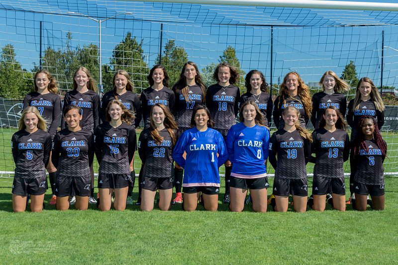 The Clark College women's soccer 2017 team went 11-0-1 to win the NWAC South Region title.