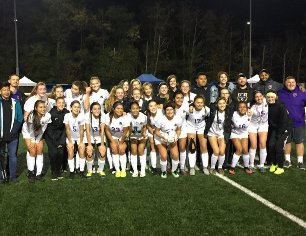 The Columbia River girls soccer team finished second in the 2A state tournament on Saturday, Nov. 18, 2017, after losing to Liberty of Issaquah 3-0 in the championship match at Shoreline Stadium.