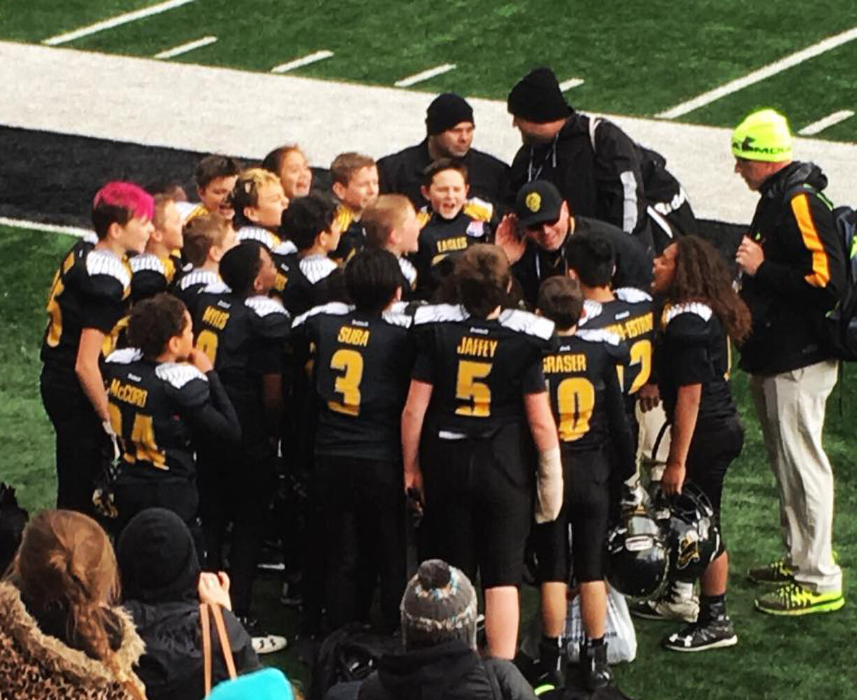 The Vancouver Warrior Eagles win at Reser Stadium on Nov. 5, 2017. The team received a bye in semifinals and have advanced to the Regional competition to be held in California on the weekend of Nov.