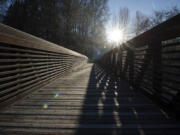 A new pedestrian bridge connecting Washington State University Vancouver and Pleasant Valley Community Park was built in 2014, with an added multi-use pathway along the north side of Northeast Salmon Creek Avenue in 2015.