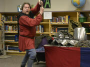 Washougal: The Knights of Veritas visited students at Hathaway Elementary School to teach students about medieval studies.