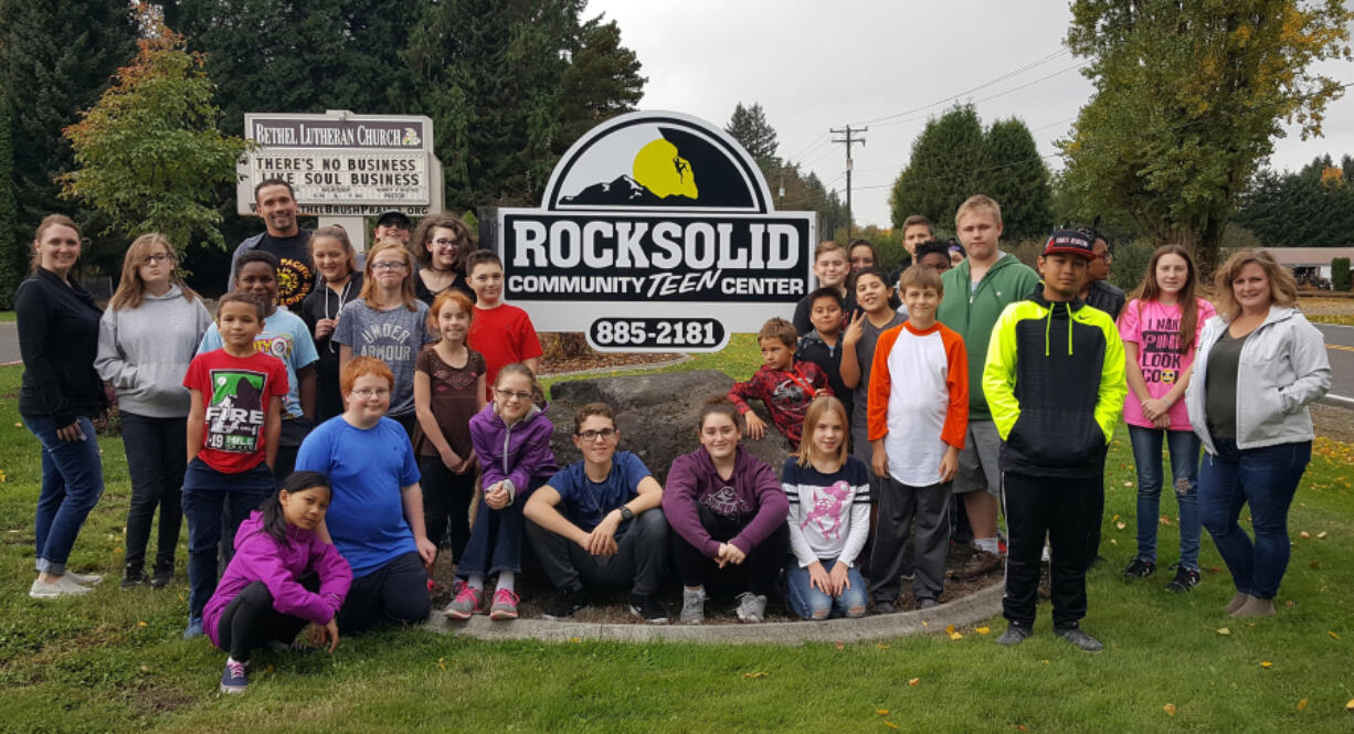 Brush Prairie: Thanks to South Pacific Cafe’s lunch program, which donates $1 for each lunch item ordered during designated hours, Rocksolid Community Teen Center was able to replace its 16-year-old sign.