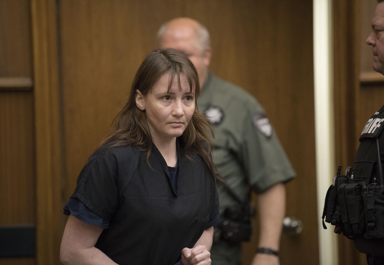 Jessica Lyn Bankhead, who admitted to driving under the influence when she struck and killed 44-year-old Richard Waller of Vancouver on Feb. 25, prepares to be sentenced in Clark County Superior Court on Friday morning.