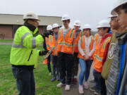 Ridgefield: Ridgefield High School science, engineering, technology and math students got an up-close look at expansion work being done at the school by a geological engineering team from Columbia West Engineering, Inc.