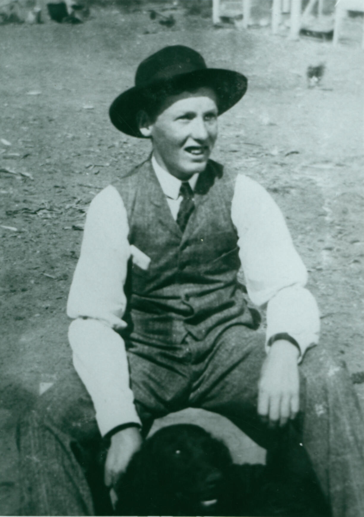 Pioneering aviator Silas Christofferson in a 1911 photo.