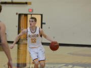 Micah Rice/The Columbian Jacob Hjort is on pace to finish his career as the No. 2 all-time scorer at Columbia River. The guard has committed to Western Oregon.