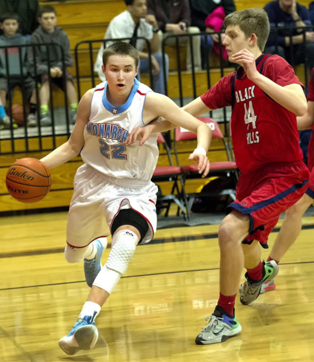 The Daily News (Longview)
Mark Morris senior Tyler Berger, left, and twin brother Garrett Berger each averaged double figures in scoring last season.