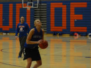 Micah Rice/The Columbian Six-foot junior Karli Oliver is one of three returners this season for Ridgefield.