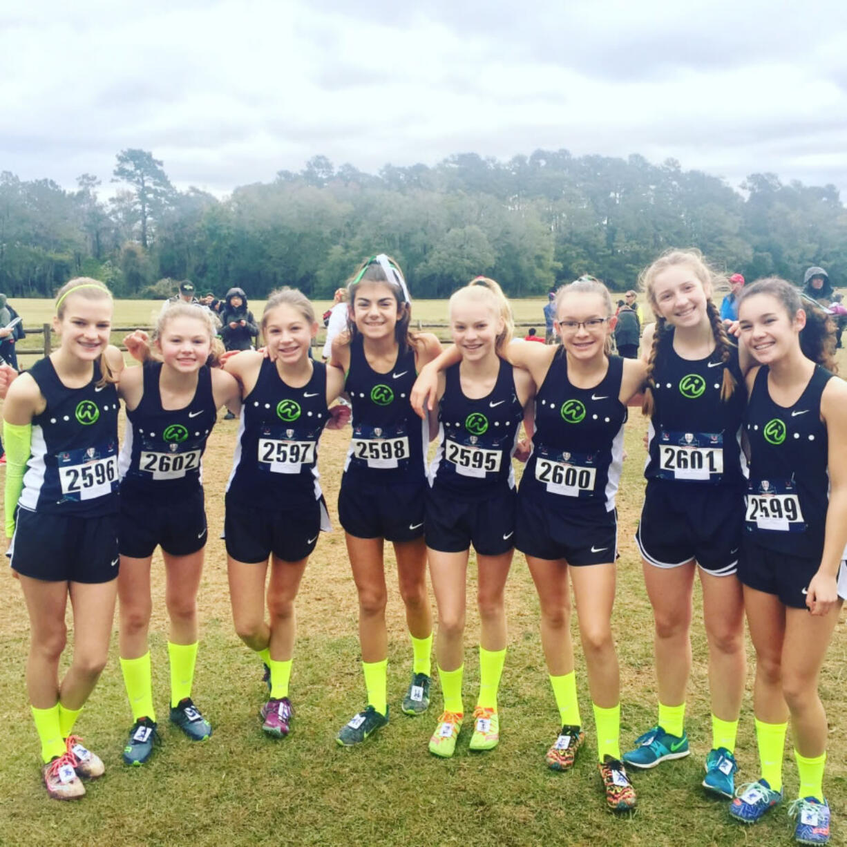 Eight members of Vancouver-based Whisper Running Club competed at the USATF Cross Country Junior Olympics on Dec. 9 in Tallahassee, Fla.