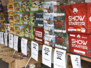 Fireworks for New Year's line the walls of Mean Gene Fireworks in Camas in December 2016.