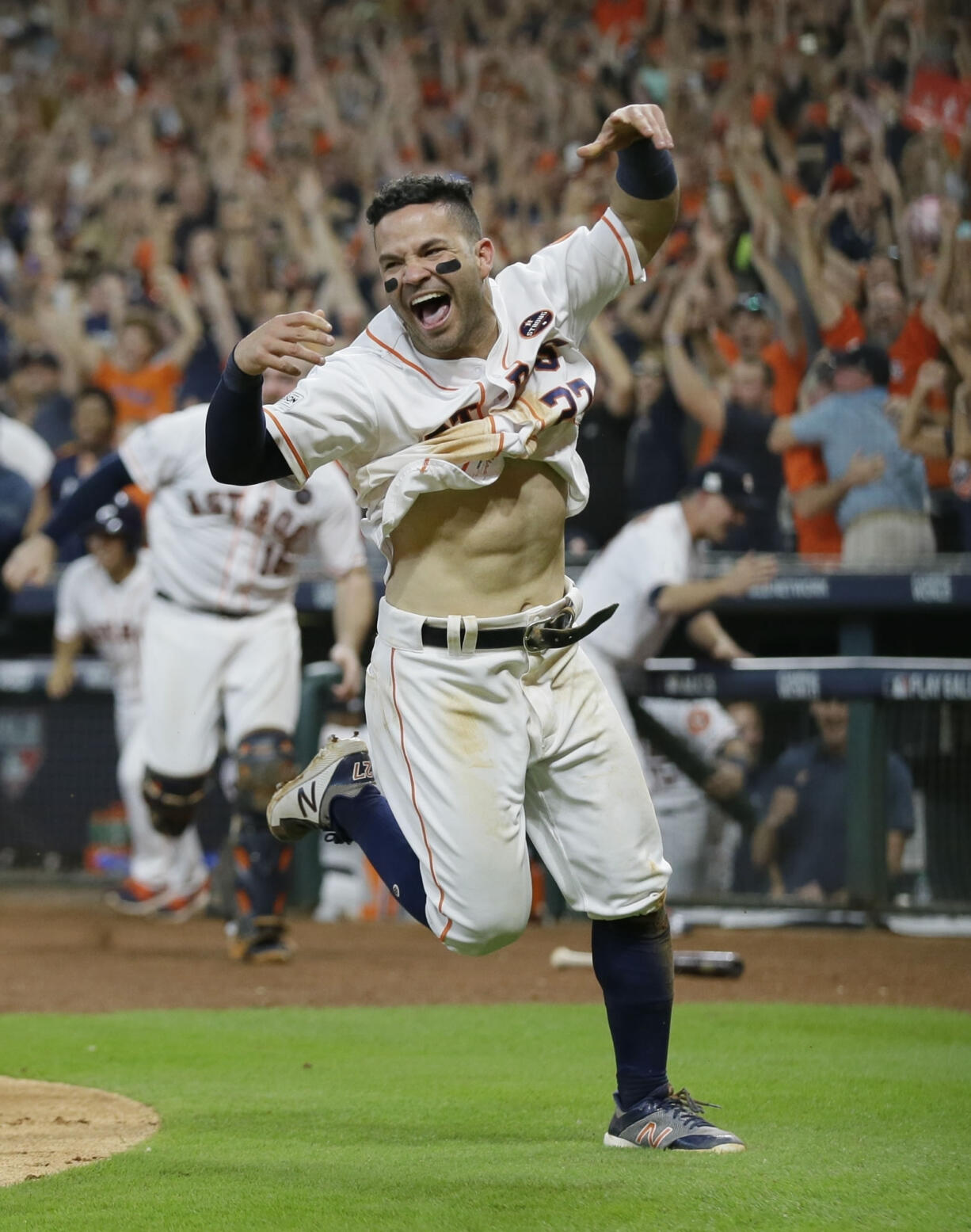 Houston Astros' Jose Altuve was named The Associated Press Male Athlete of the Year on Wednesday, Dec. 27, 2017.