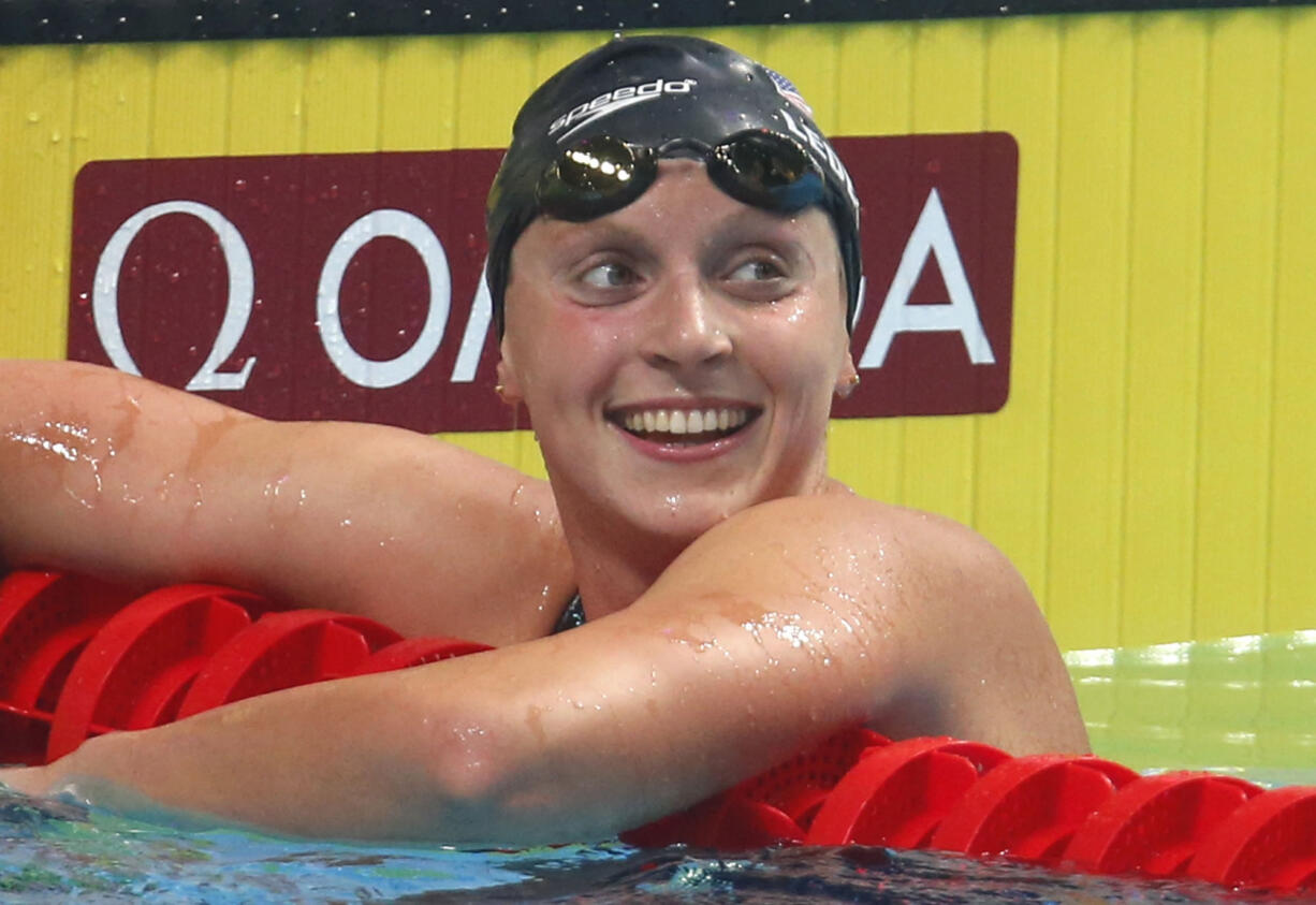 Katie Ledecky was named The Associated Press Female Athlete of the Year on Tuesday, Dec. 26, 2017.