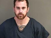 This undated photo provided by the Douglas County Sheriff’s office shows Jason Deschenes. Deschenes, from Vancouver, Wash., faces arson charges after vending machines were set ablaze at two Oregon hotels and a laundry business in the Roseburg, Ore., area.