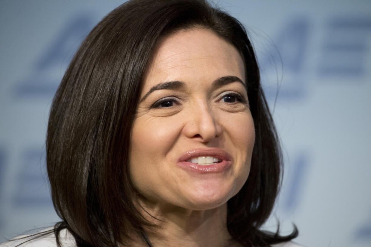 Facebook Chief Operating Officer Sheryl Sandberg speaks at the American Enterprise Institute in Washington. In a Facebook post on Sunday, Sandberg warned of a potential backlash against women and urged companies to put in place clear policies on how allegations of sexual harassment are handled.