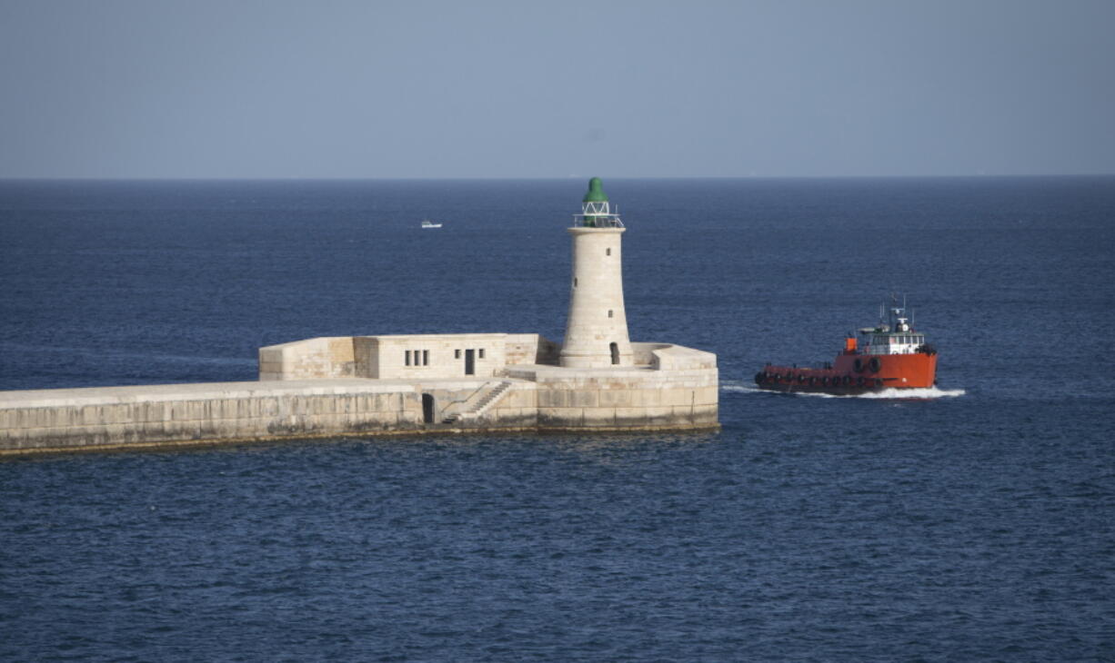 A boat passes through the entrance to the Grand Harbour in Valletta, Malta. Valletta was declared one of two European Capitals of Culture for 2018, kicking off Jan. 14-21 with an island-wide Maltese Festa. The other European Capital of Culture is the Dutch city of Leeuwarden, the capital of Friesland.