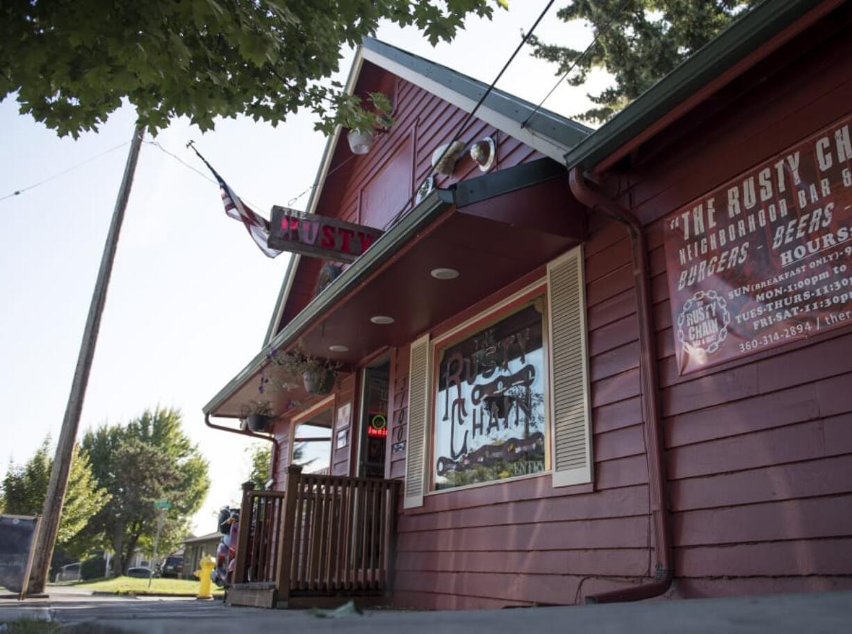 The Rusty Chain in the Carter Park neighborhood of Vancouver, pictured in October. Owners Elizabeth and Bill Walters wrote on Facebook that “up and down” sales led them to close.