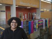 Dolly England, pictured outside her office in Gaiser Hall, is the diversity outreach manager for Clark College. She is instituting policies to spur diversity in the school’s workforce.