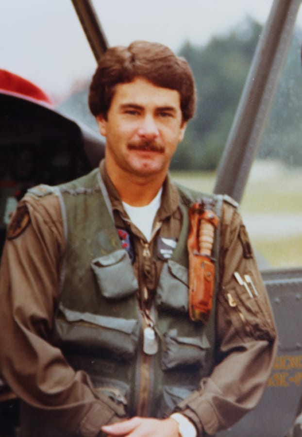 Mike Cairns in his flying days.