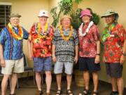 Fairway-164th Avenue: The Beach Boys, from left, Gil Stahl, Jim Knight, John Berg, Jim Mewhirter and Duke Silva, sang at the Fairway Village Veterans Day Program. The group, all veterans themselves, previously performed at the event 10 years ago.