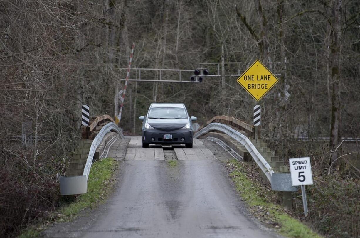 The days are numbered for the wood bridge which is the sole access point to the River ‘S’ unit of the Ridgefield National Wildlife Refuge. The U.S. Fish and Wildlife Service plans to replace it with a two-lane concrete bridge that will also go above the train tracks, thus eliminating the at-grade crossing. Work is expected to take place in 2019.