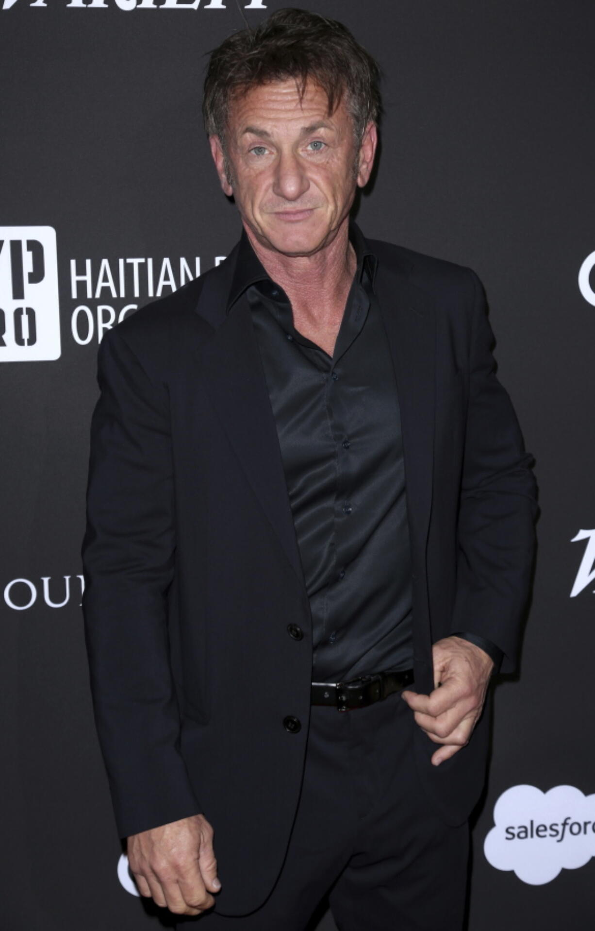 Sean Penn arrives at the 2018 Sean Penn J/P Haitian Relief Organization Gala at Milk Studios on Saturday, Jan. 6, 2018, in Los Angeles.