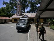 Police guard the Santuario de la Virgen del Transito in Temuco, Chile. While the vast majority of Chile’s estimated 1 million citizens of Mapuche descent oppose using violence, a small number use it to push their agenda. In recent years scores of churches have been among the targets.