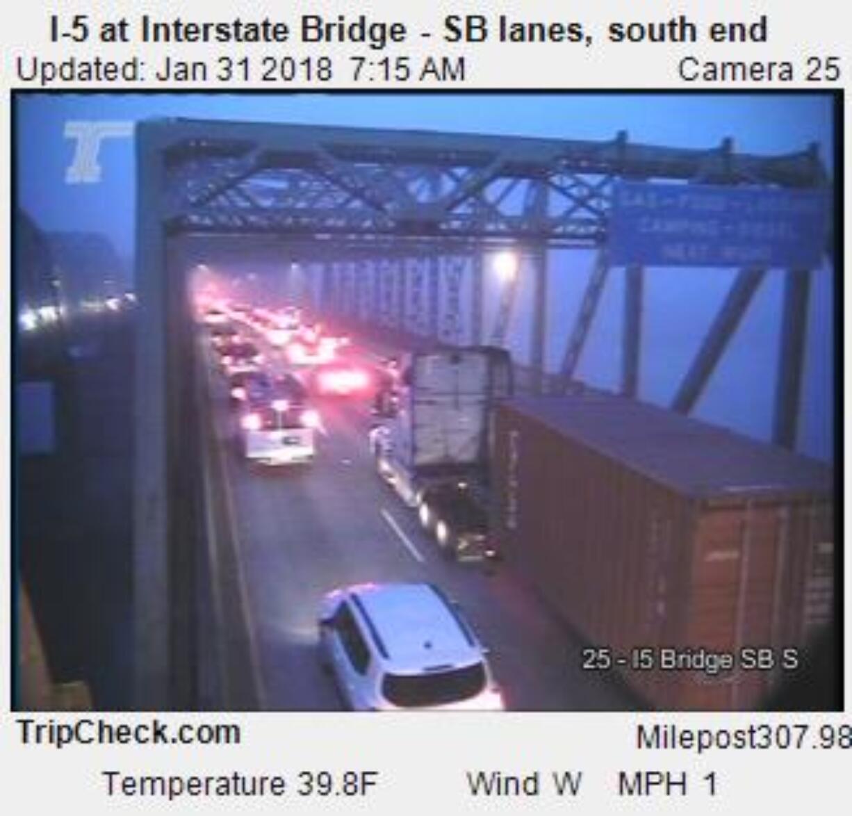 The Oregon Department of Transportation labeled the incident on southbound Interstate 5, which happened at 6:48 a.m., a major crash.