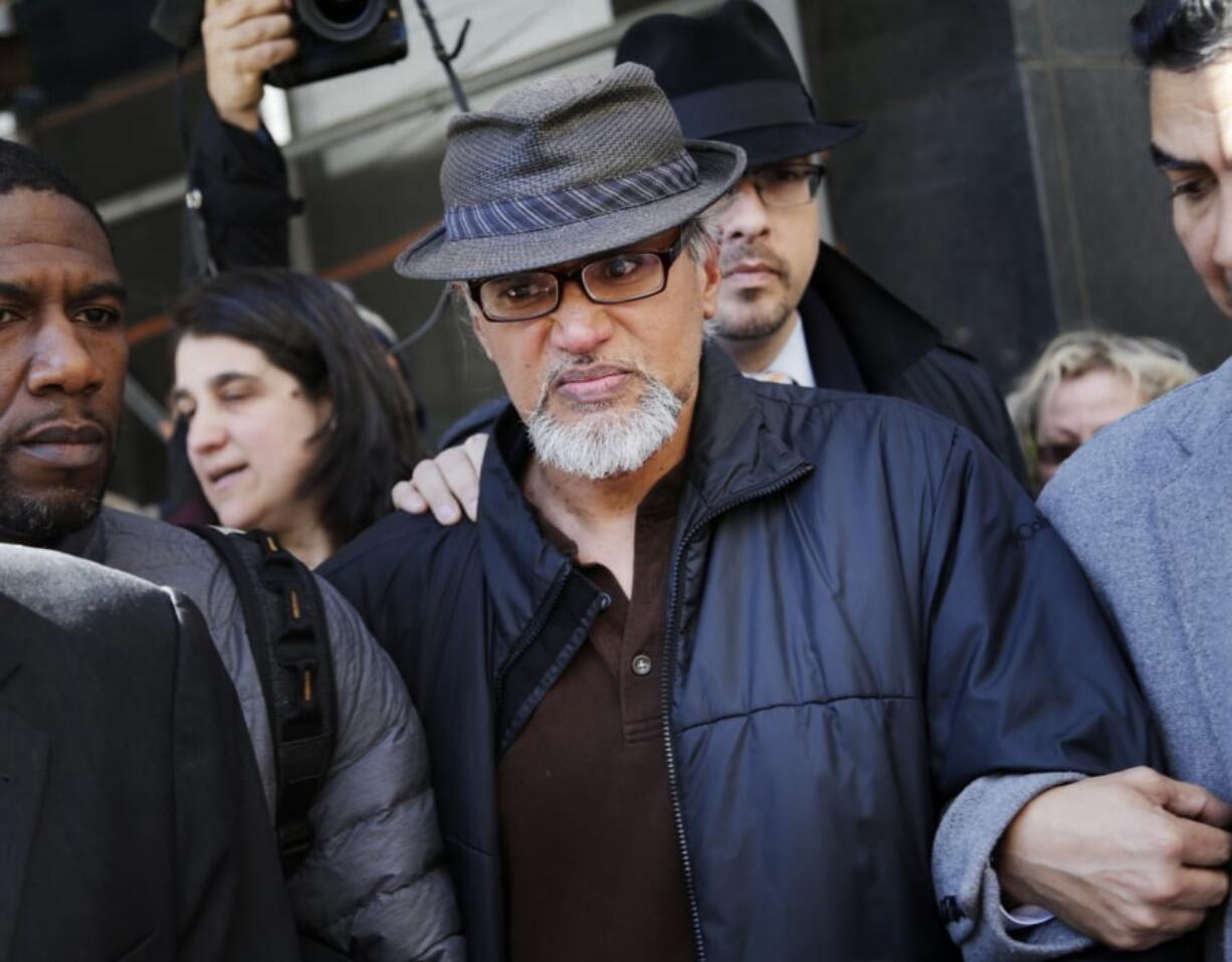 Ravi Ragbir, executive director of the New Sanctuary Coalition, being escorted by supporters after his annual check-in with Immigration and Customs Enforcement, in New York. U.S. Rep. Nydia Velazquez has invited the wife of detained immigrant rights activist Ravi Ragbir to President Donald Trump’s State of the Union address. Ragbir was in federal custody Saturday, several weeks after he was arrested during a routine check-in with the Immigration and Customs Enforcement agency. On Saturday, Velazquez, a Democrat, joined Ragbir’s wife, Amy Gottlieb, and other elected officials at a rally in front of the Manhattan office building that houses ICE.