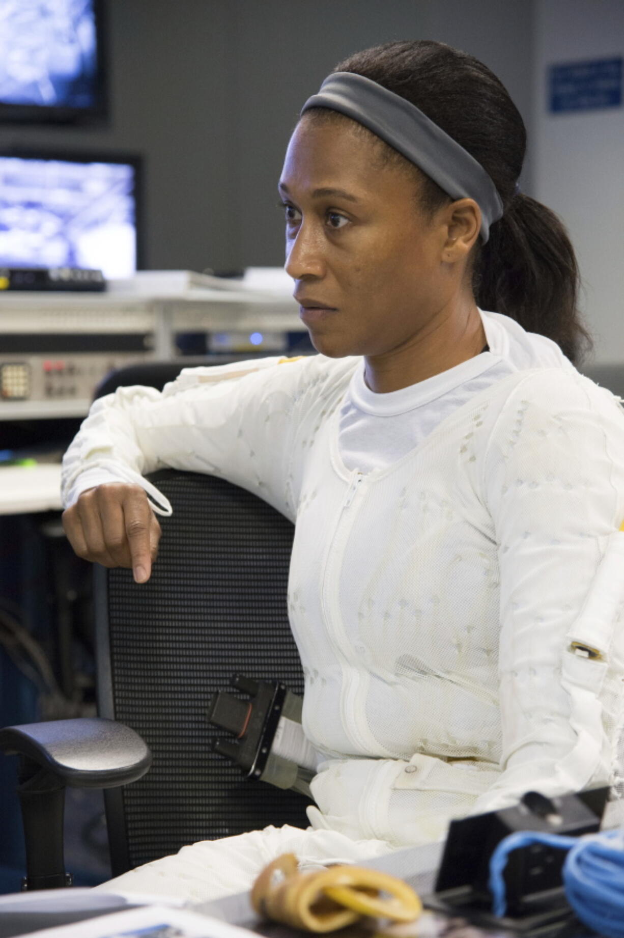 In this Sept. 16, 2014 photo provided by NASA, astronaut Jeanette Epps participates in a spacewalk training session at the Johnson Space Center in Houston. In June 2018, Epps was supposed to be the first African-American to live on the International Space Station, but on Thursday, Jan. 18, 2018, NASA announced it was pulling her off the mission for undisclosed reasons.