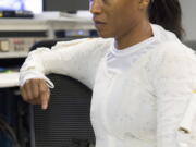 In this Sept. 16, 2014 photo provided by NASA, astronaut Jeanette Epps participates in a spacewalk training session at the Johnson Space Center in Houston. In June 2018, Epps was supposed to be the first African-American to live on the International Space Station, but on Thursday, Jan. 18, 2018, NASA announced it was pulling her off the mission for undisclosed reasons.