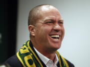 The Portland Timbers introduce new MLS soccer head coach Giovanni Savarese on Monday, Jan. 8, 2018 in Portland, Ore.