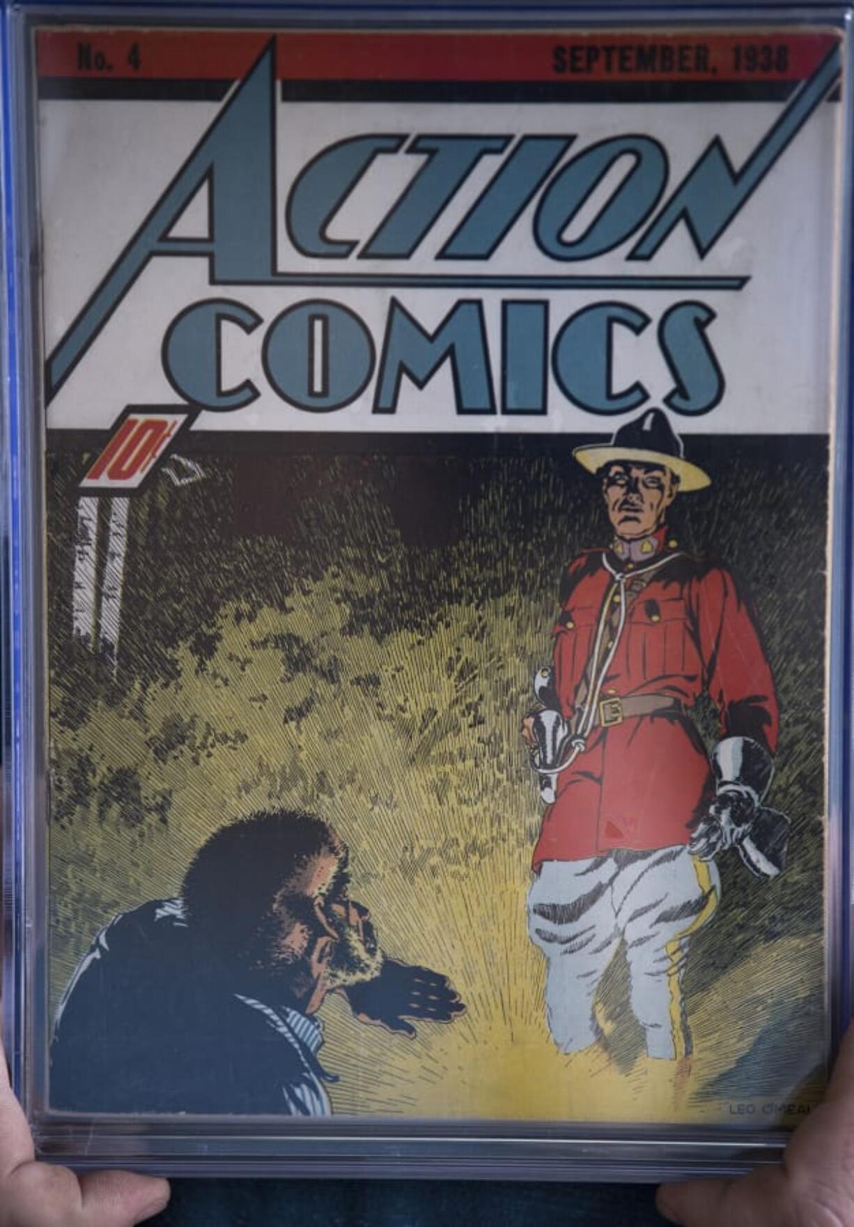 A copy of Action Comics from September 1938 is seen Dec. 14 at I Like Comics in Uptown Village. It is priced at $5,000.