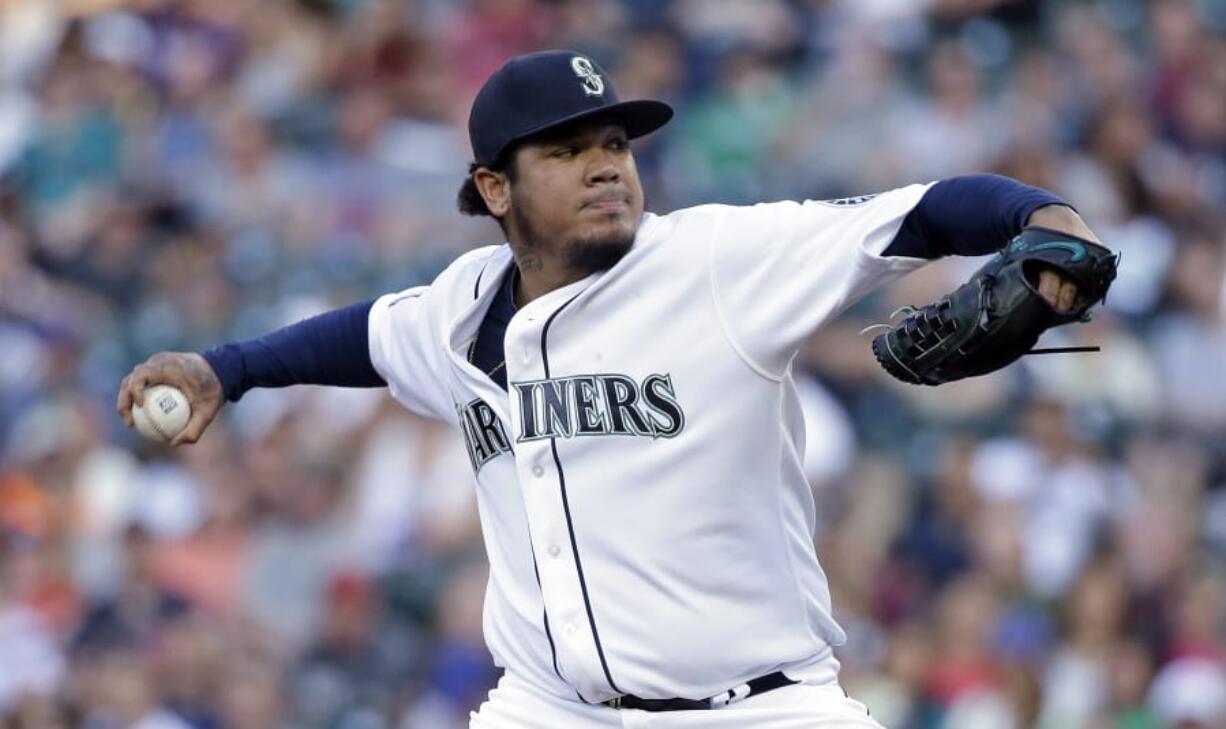 Seattle Mariners starting pitcher Felix Hernandez.