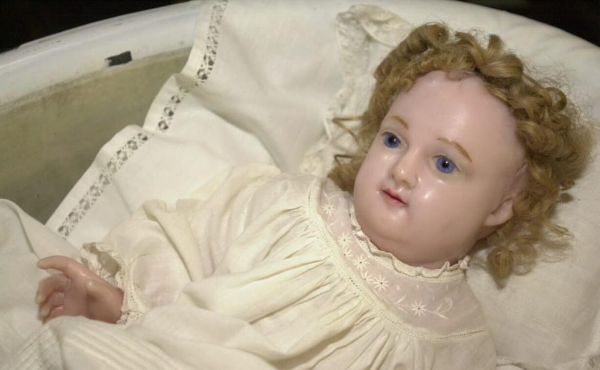 A wax doll of baby Jesus made by Mother Joseph will be part of the First Thursday program at the Clark County Historical Museum.