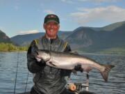 Fisherman Alen Hed took this spring Chinook in 2017 in the Columbia River Gorge. Look for this reach to pick up the last week of March and the first week of April.