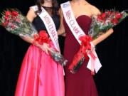 2018’s Miss Clark County Kallie Hutchinson, right, and Miss Clark County Outstanding Teen Payton May. The two were crowned Saturday night.