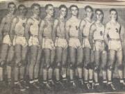 The team photo of the 1938 Vancouver Trappers after defeating Everett, 42-24, in the state title game at Washington Athletic Pavilion on March 19, 1938. Vancouver went 25-5 that season.