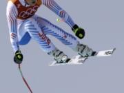 United States' Lindsey Vonn competes in the women's downhill at the 2018 Winter Olympics in Jeongseon, South Korea, Wednesday, Feb. 21, 2018.