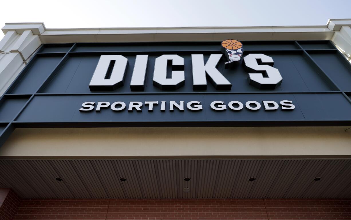 A Dick's Sporting Goods store is seen in Arlington Heights, Ill., Wednesday, Feb. 28, 2018. Dick's Sporting Goods announced Wednesday that it will immediately end sales of assault-style rifles and high capacity magazines at all of its stores and ban the sale of all guns to anyone under 21. Dick's had cut off sales of assault-style weapons at Dick's stores following the Sandy Hook school shooting. But Dick's owns dozens of its Field &amp; Stream stores, where there has been no such ban in place. (AP Photo/Nam Y.