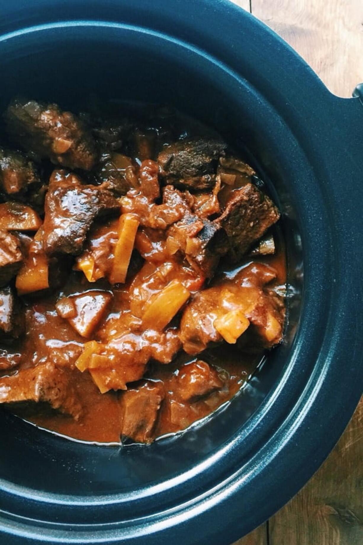 Barbecue beer beef stew (Katie Workman via AP)