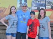 New King's Way Christian baseball coach Gregg Swenson with his family, from left, daughter Megan, son Jacob and wife Diane