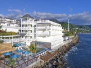 The Fort Young Hotel on the Caribbean island of Dominica, seen Jan. 30, has partly reopened following September’s Hurricane Maria, which heavily impacted Dominica. ​The hotel is offering a​ “voluntourism package” for spring visitors.