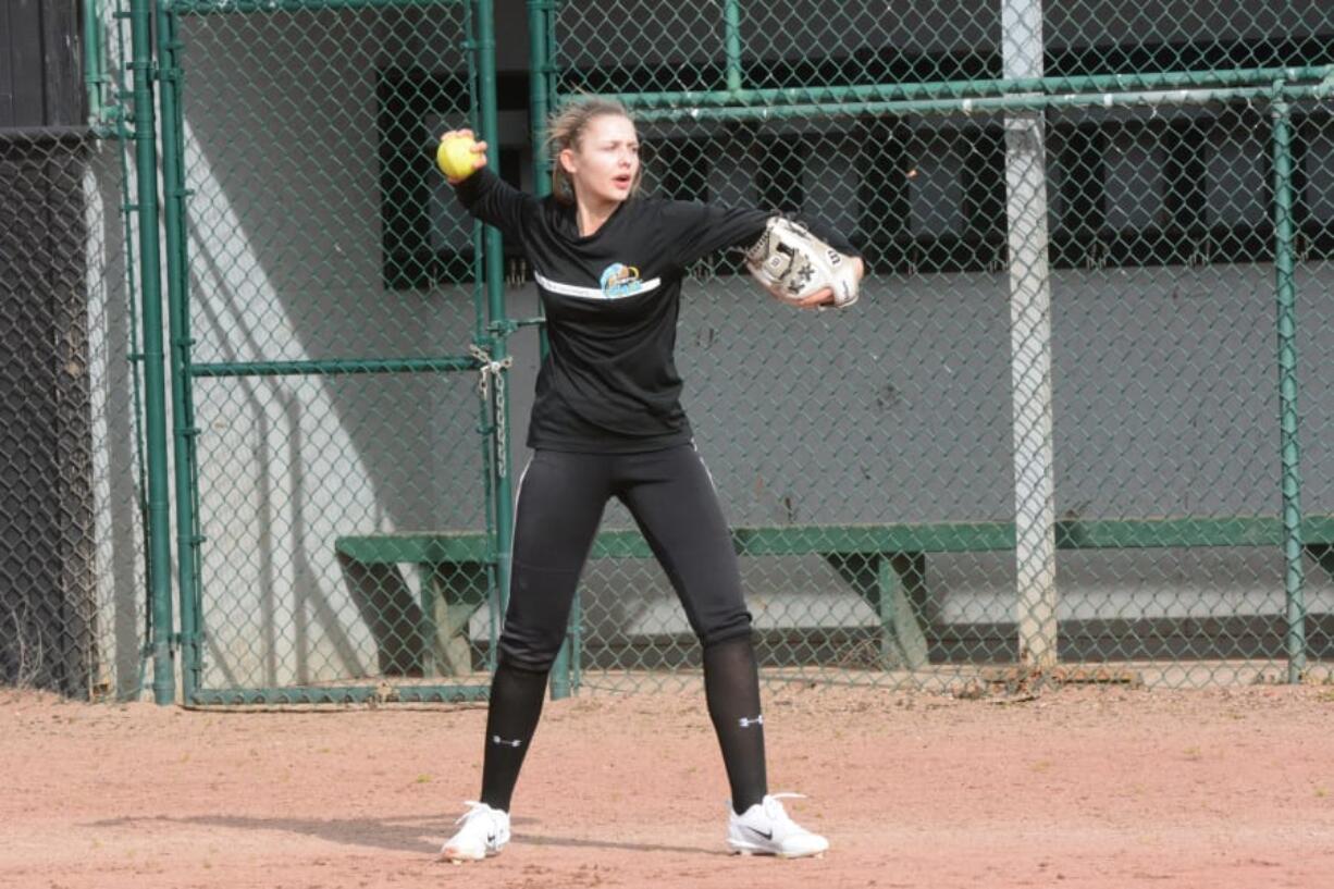 Battle Ground senior shortstop Morgan Stradley is a returning all-league selection, a four-year starter at shortstop and is a multi-sport athlete, earning all-league recognition in basketball as well.