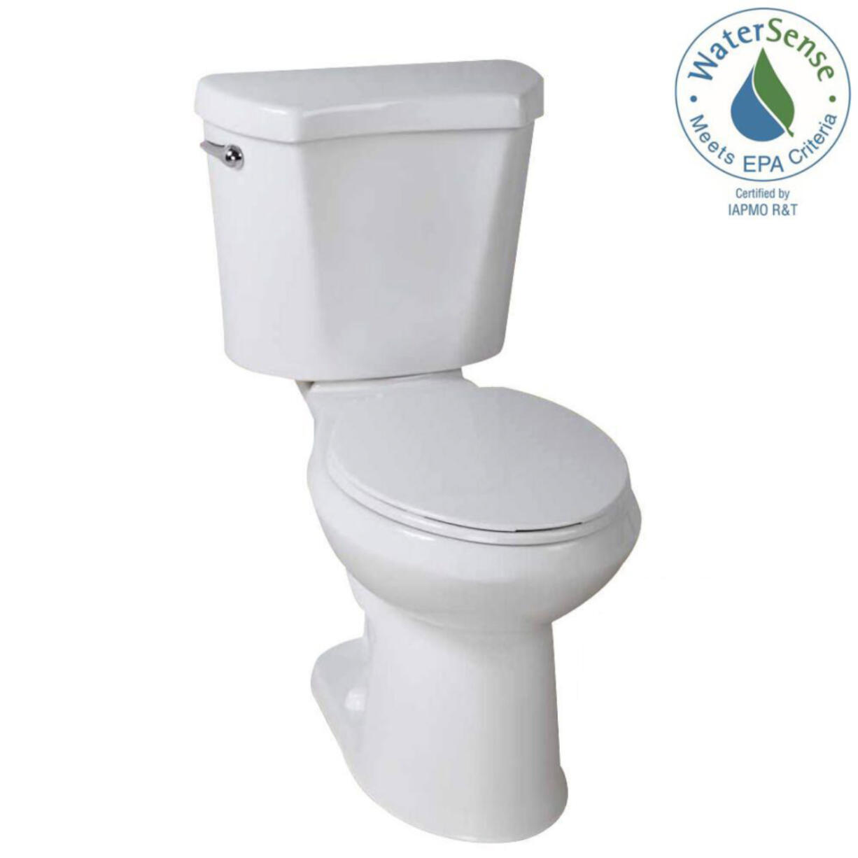 A Glacier Bay 1.28-gallon high efficiency toilet can save hundreds of dollars a year on your water bill.