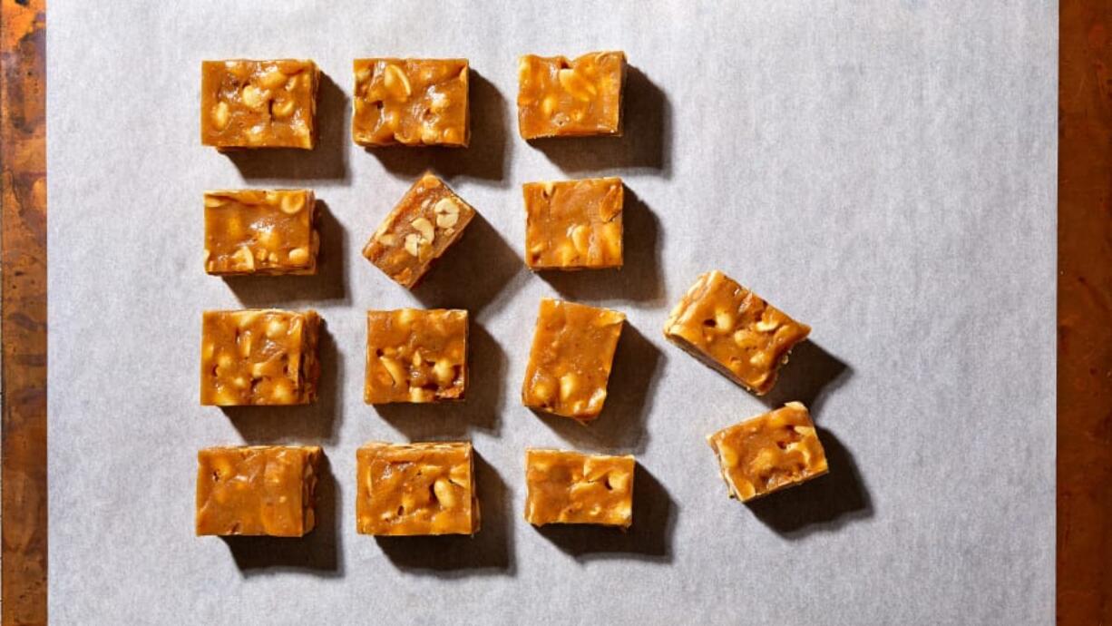 Mini Peanut Bars (Stacy Zarin Goldberg for The Washington Post)