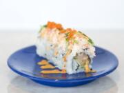 The Tsunami Roll at Sushi Mioga.