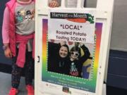 East Mill Plain: Lily Malone was one of about 480 Mill Plain Elementary School students who tried potatoes through Washington State University Extension’s Supplemental Nutrition Assistance Program Education’s Harvest of the Month program.