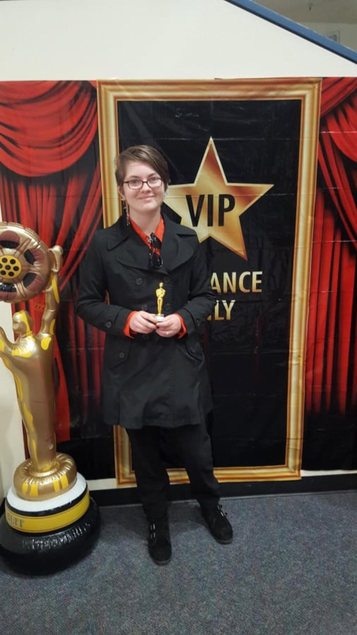 Cascade Park West: Wy’east Middle School student Alexis Mathews won a film contest in the school’s Dual Immersion program for her work, “Spanish Can Save Your Lives.”